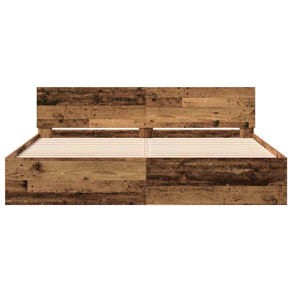 Sengestamme Gammelt tre 203 x 185 x 70 cm Konstruert tre