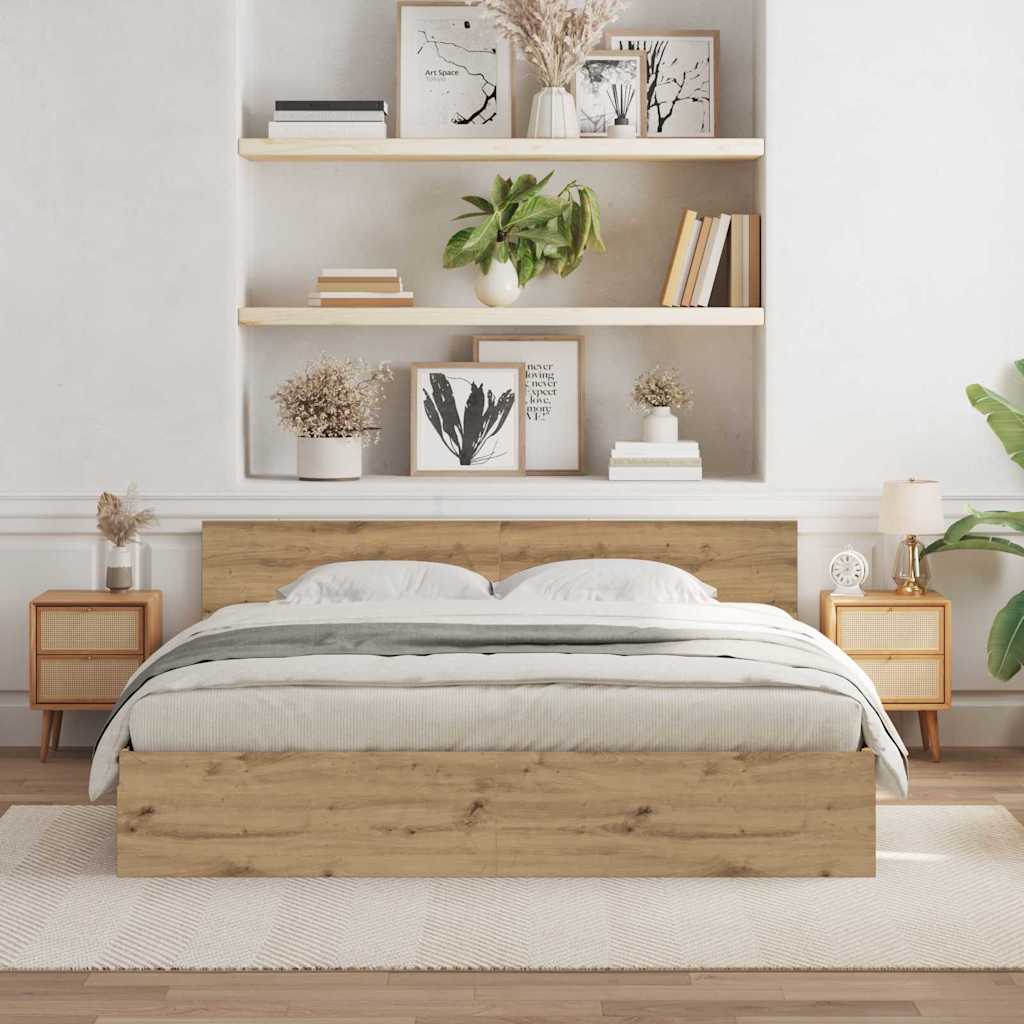Sengestamme Artisan Eik 203 x 185 x 70 cm Konstruert tre
