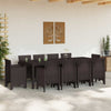 Hage Spisegruppe 11 pcs Brun Polt rattan