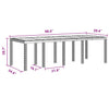 Hage Spisegruppe 11 pcs Brun Polt rattan