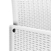 Hage Spisegruppe 11 pcs Hvit Polt rattan