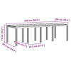 Hage Spisegruppe 11 pcs Hvit Polt rattan