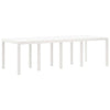 Hage Spisegruppe 11 pcs Hvit Polt rattan