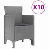 Hage Spisegruppe 11 pcs Lysegrå Polt rattan
