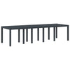 Hage Spisestue Set med Puter 13 pcs Antrasitt Syntetisk rotting