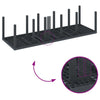 Hage Spisestue Set med Puter 13 pcs Antrasitt Syntetisk rotting