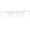 Hage Spisegruppe 13 pcs Hvit Poly rattan