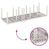 Hage Spisegruppe 13 pcs Hvit Poly rattan