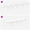 Hage Spisegruppe 13 pcs Hvit Poly rattan