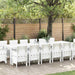 Hage Spisegruppe 15 stk. Hvit Polt rattan
