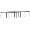 Hage Spisegruppe 15 pcs Lysegrå Polt rattan