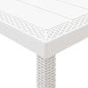 Hage Spisegruppe 17 pcs Hvit Polt rattan