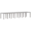 Hage Spisegruppe 17 pcs Lysegrå Polt rattan