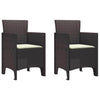 Hage Spisegruppe 3 pcs Brun Polt rattan