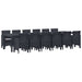 Hage Spisegruppe 13 pcs Antrasitt Polt rattan
