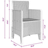 Hage Spisegruppe 13 pcs Brun Polt rattan