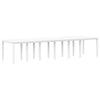 Hage Spisegruppe 13 pcs Hvit Polt rattan