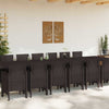 Hage Spisegruppe 15 pcs Brun Polt rattan