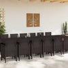 Hage Spisegruppe 15 pcs Brun Polt rattan