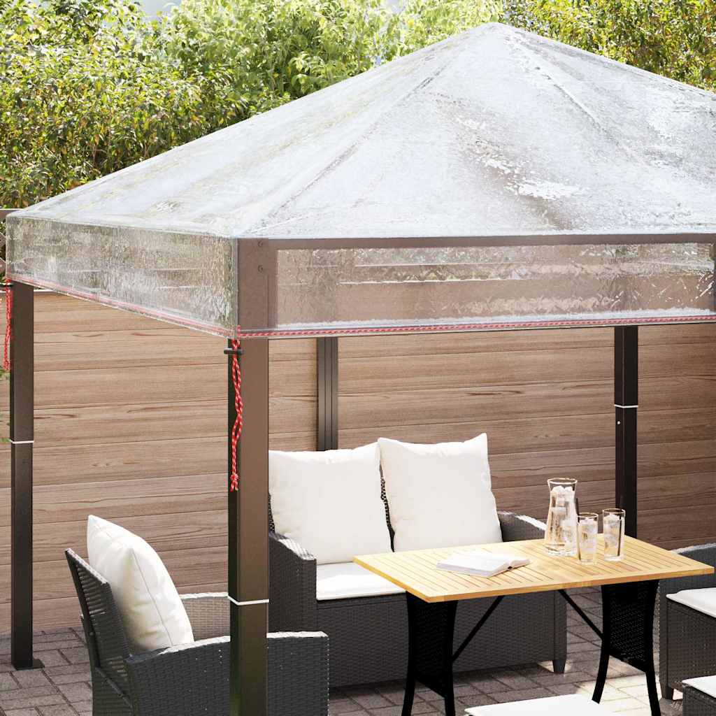 Hagepaviljongdeksel erstatning Gjennomsiktig 300 x 300 x 26 cm