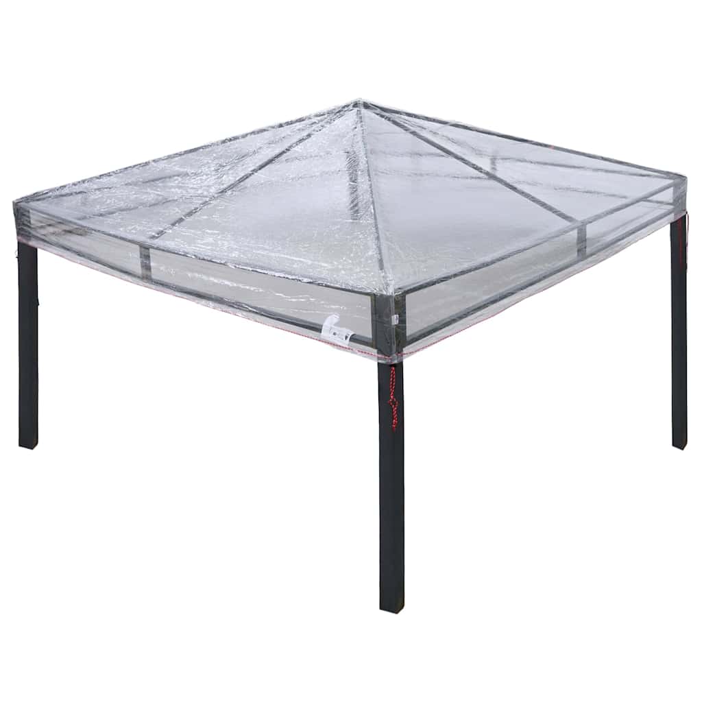 Hagepaviljongdeksel erstatning Gjennomsiktig 300 x 300 x 26 cm