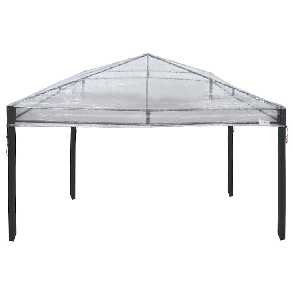 Hagepaviljongdeksel erstatning 300 x 300 x 26 cm Gjennomsiktig