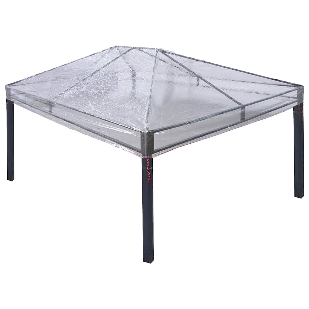 Hagepaviljongdeksel erstatning Gjennomsiktig 400 x 300 x 32 cm