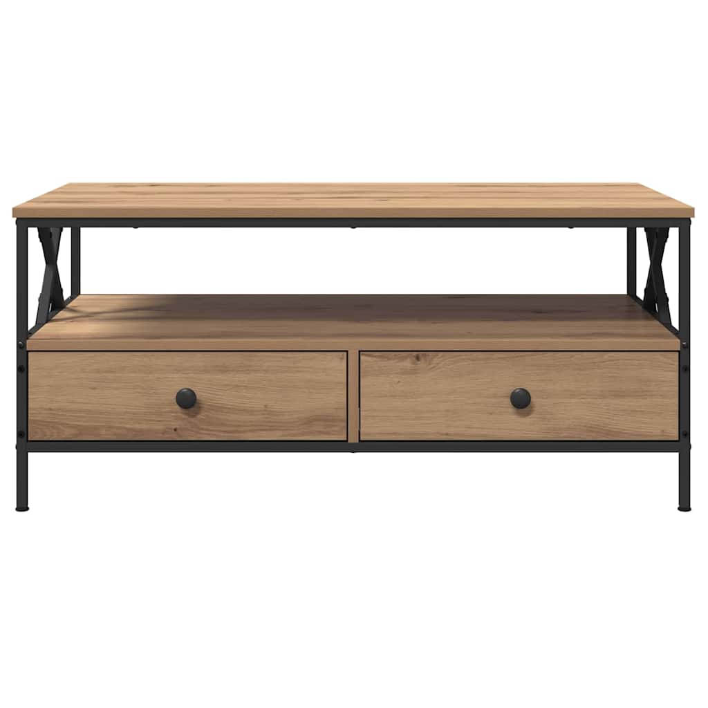 Kaffebord artisan eik 100 x 51 x 45 cm Konstruert tre