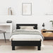 Sengestamme Svart Eik 203 x 95 x 70 cm Konstruert tre vidaXL
