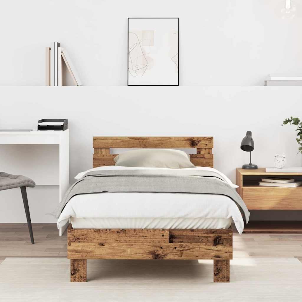 Sengestamme Gammelt tre 193 x 95 x 88 cm Konstruert tre