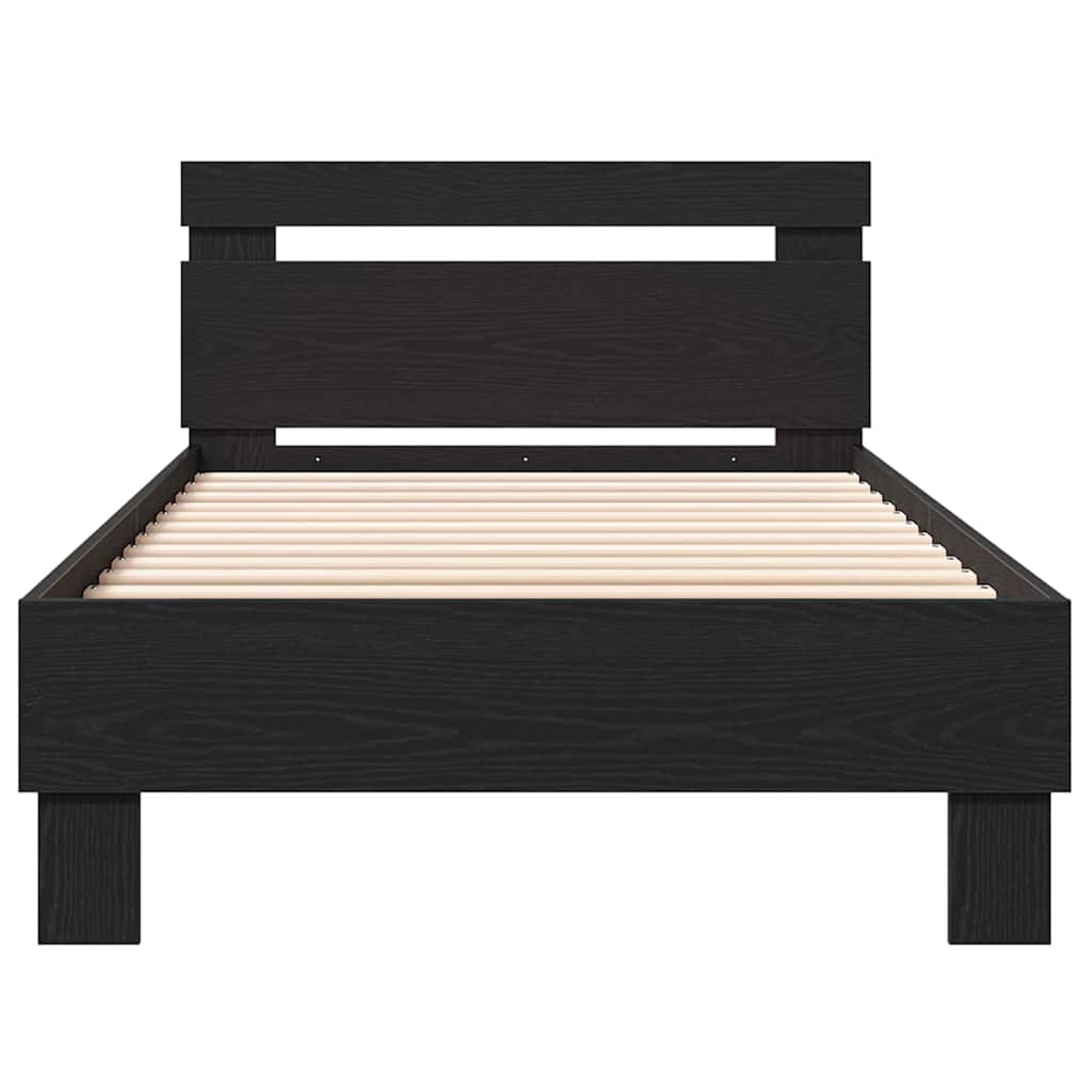 Sengestamme Svart Eik 193 x 95 x 88 cm Konstruert tre