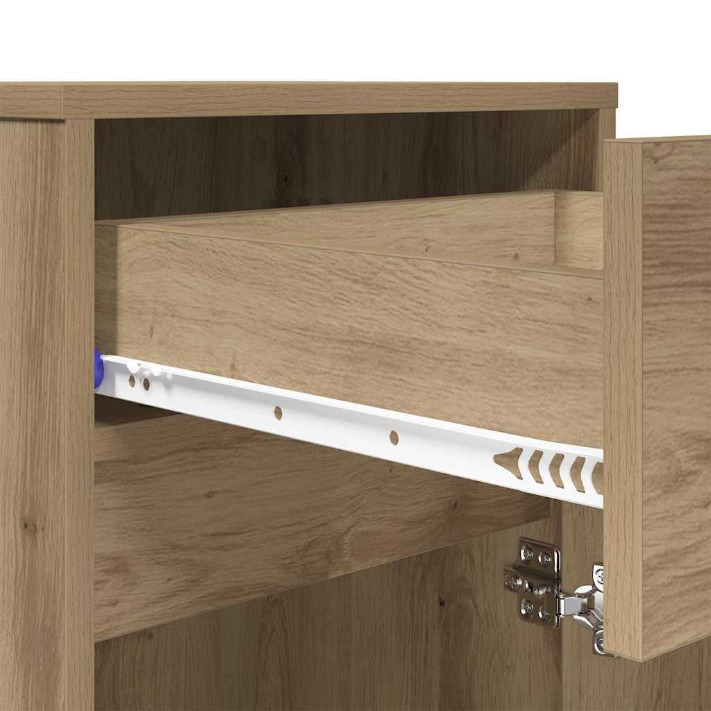 LED Nattbordskap artisan eik 38 x 34 x 61 cm Konstruert tre