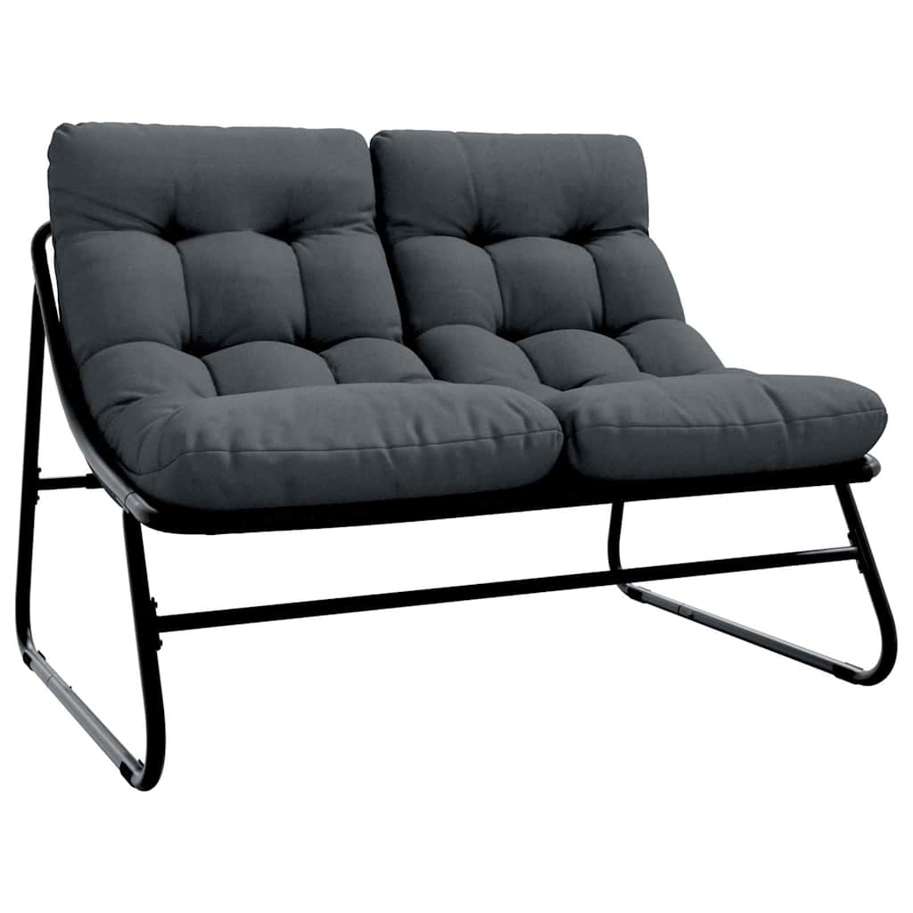 Hage Spisegruppe 5 pcs Svart Stål