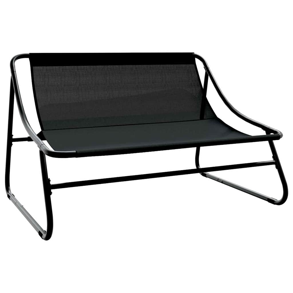 Hage Spisegruppe 5 pcs Svart Stål