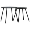 Hage Spisegruppe 5 pcs Svart Stål