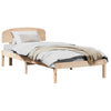 Sengestamme med hodegjerde Brun 75 x 190 cm Massivt furutre