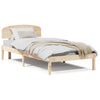 Sengestamme med hodegjerde Brun 75 x 190 cm Massivt furutre