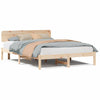 Sengestamme med hodegjerde Naturlig 200 x 200 cm Heltre furu