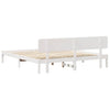 Sengestamme med hodegjerde Hvit 180 x 200 cm Heltre furu