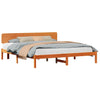 Sengestamme med hodegjerde Vokset Brun 180 x 200 cm Heltre furu