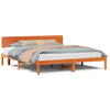 Sengestamme med hodegjerde Vokset Brun 180 x 200 cm Heltre furu