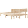 Sengestamme med hodegjerde Naturlig 160 x 200 cm Heltre furu
