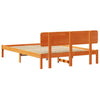 Sengestamme med hodegjerde Vokset Brun 140 x 200 cm Heltre furu
