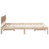 Sengestamme med hodegjerde Naturlig 135 x 190 cm Heltre furu
