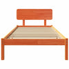 Sengestamme med hodegjerde Vokset Brun 80 x 200 cm Heltre furu