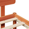 Sengestamme med hodegjerde Vokset Brun 90 x 190 cm Heltre furu