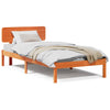 Sengestamme med hodegjerde Vokset Brun 90 x 190 cm Heltre furu