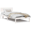 Sengestamme med hodegjerde Hvit 75 x 190 cm Heltre furu