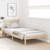 Sengestamme med hodegjerde Brun 90 x 200 cm Massivt furutre