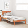 Sengestamme med hodegjerde Brun 90 x 190 cm Massivt furutre